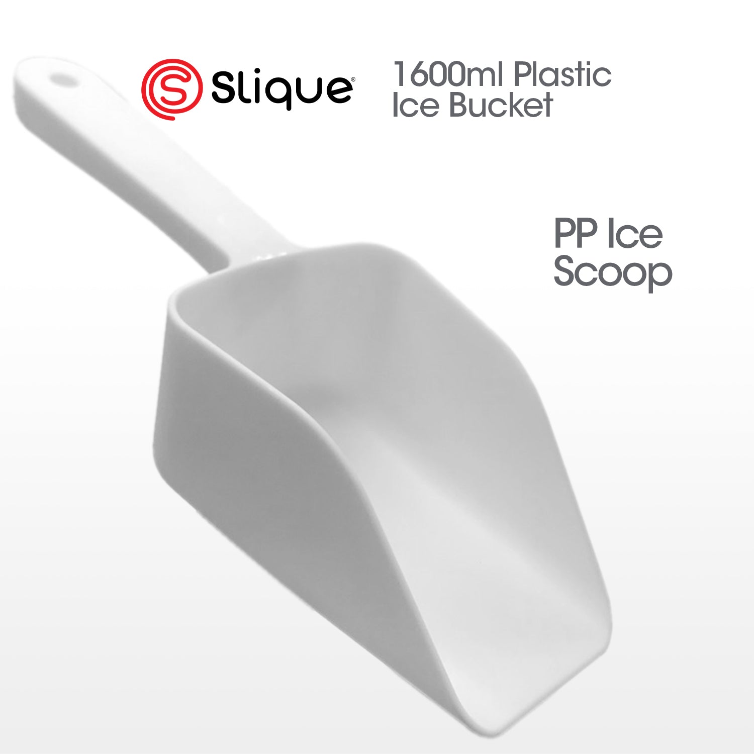 SLIQUE Premium Insulated Ice Bucket w/ Tong 2200ml (Silver)