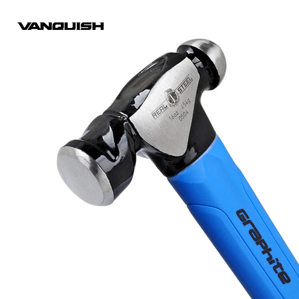 REALSTEEL Ball Pein Hammer 16oz Jacketed Graphite