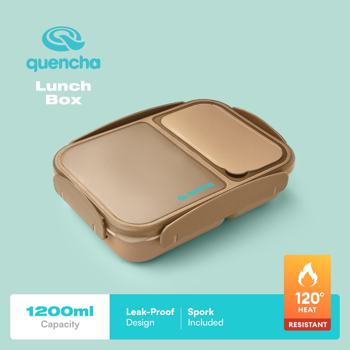 QUENCHA 1200ml Leak-proof Lunch Box