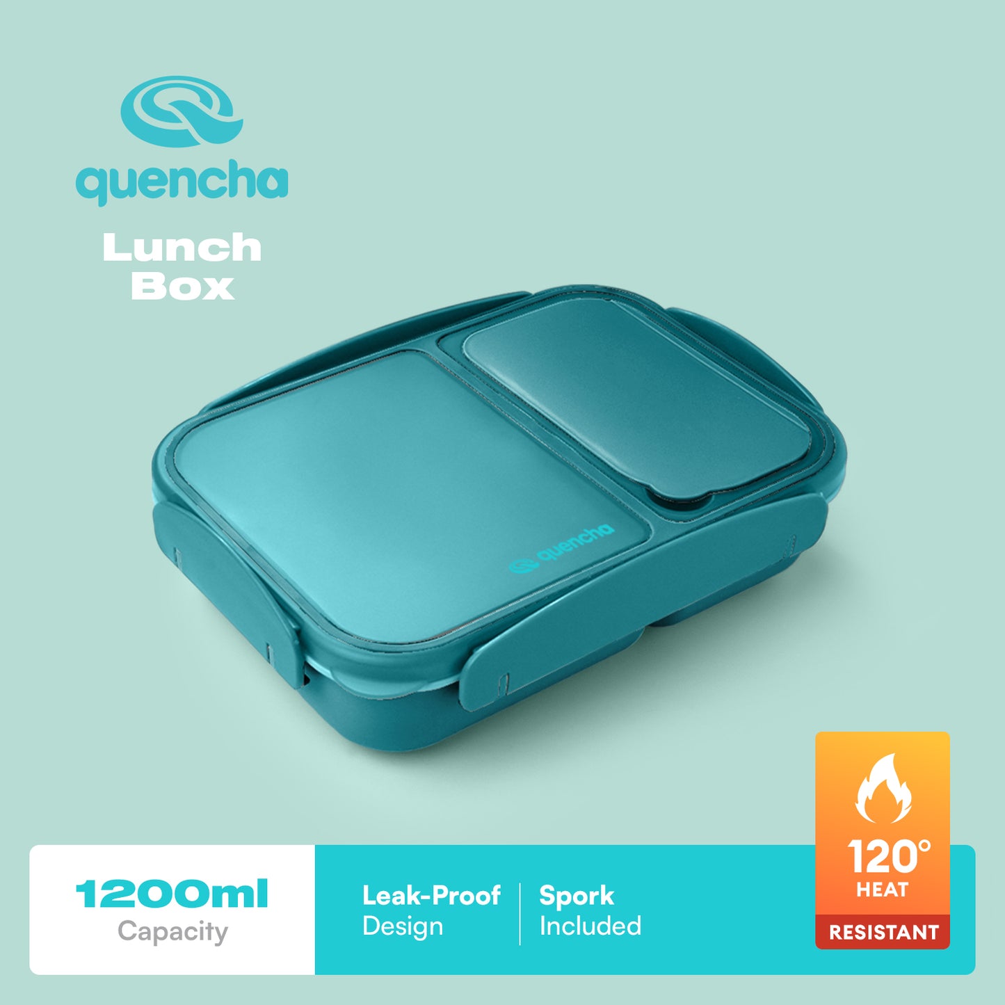 QUENCHA 1200ml Leak-proof Lunch Box