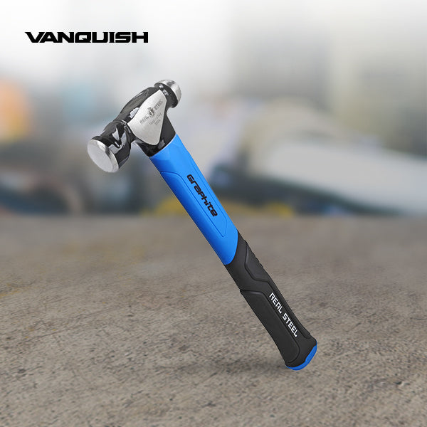 REALSTEEL Ball Pein Hammer 16oz Jacketed Graphite