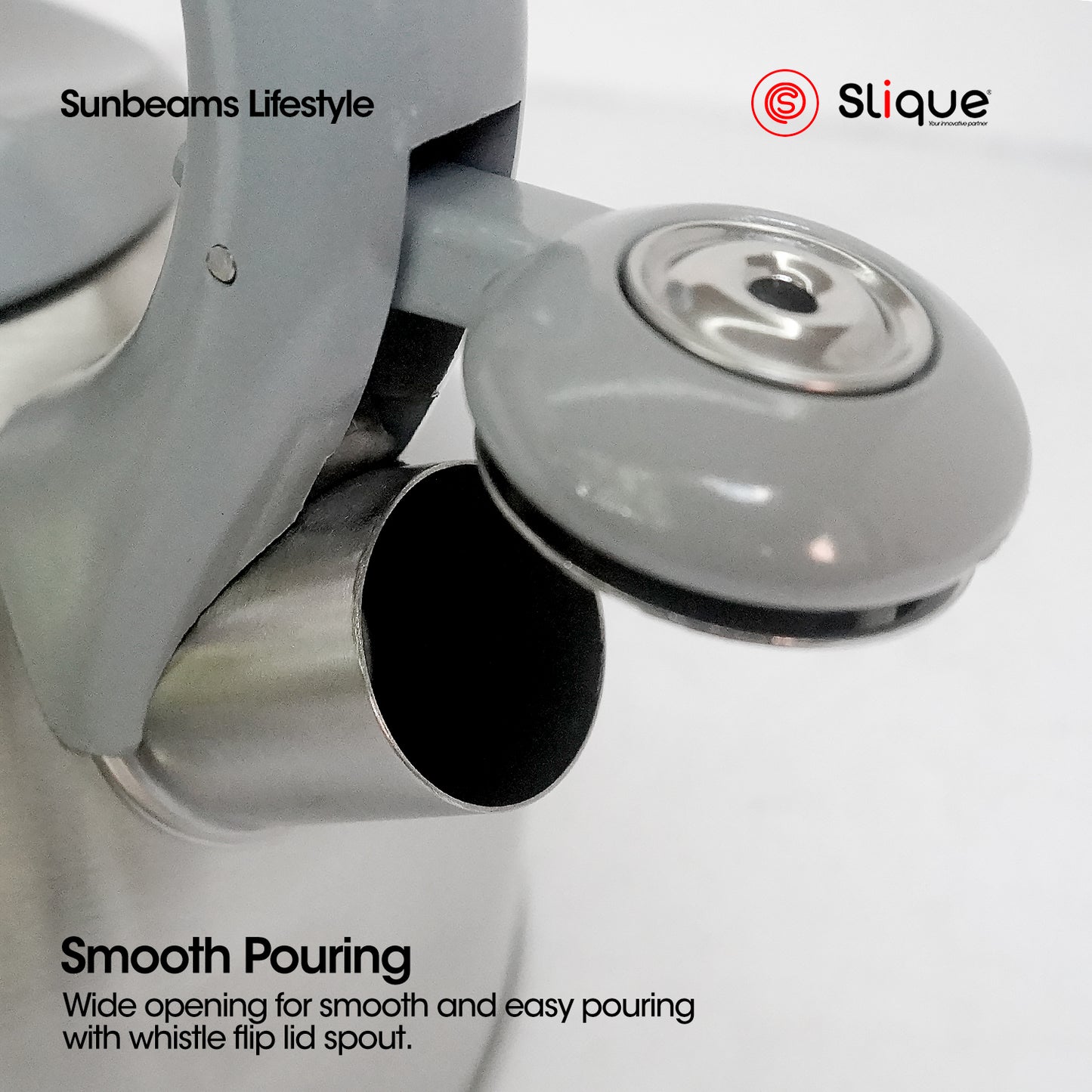 SLIQUE Whisting Kettle 3L - Stainless Steel Induction Based