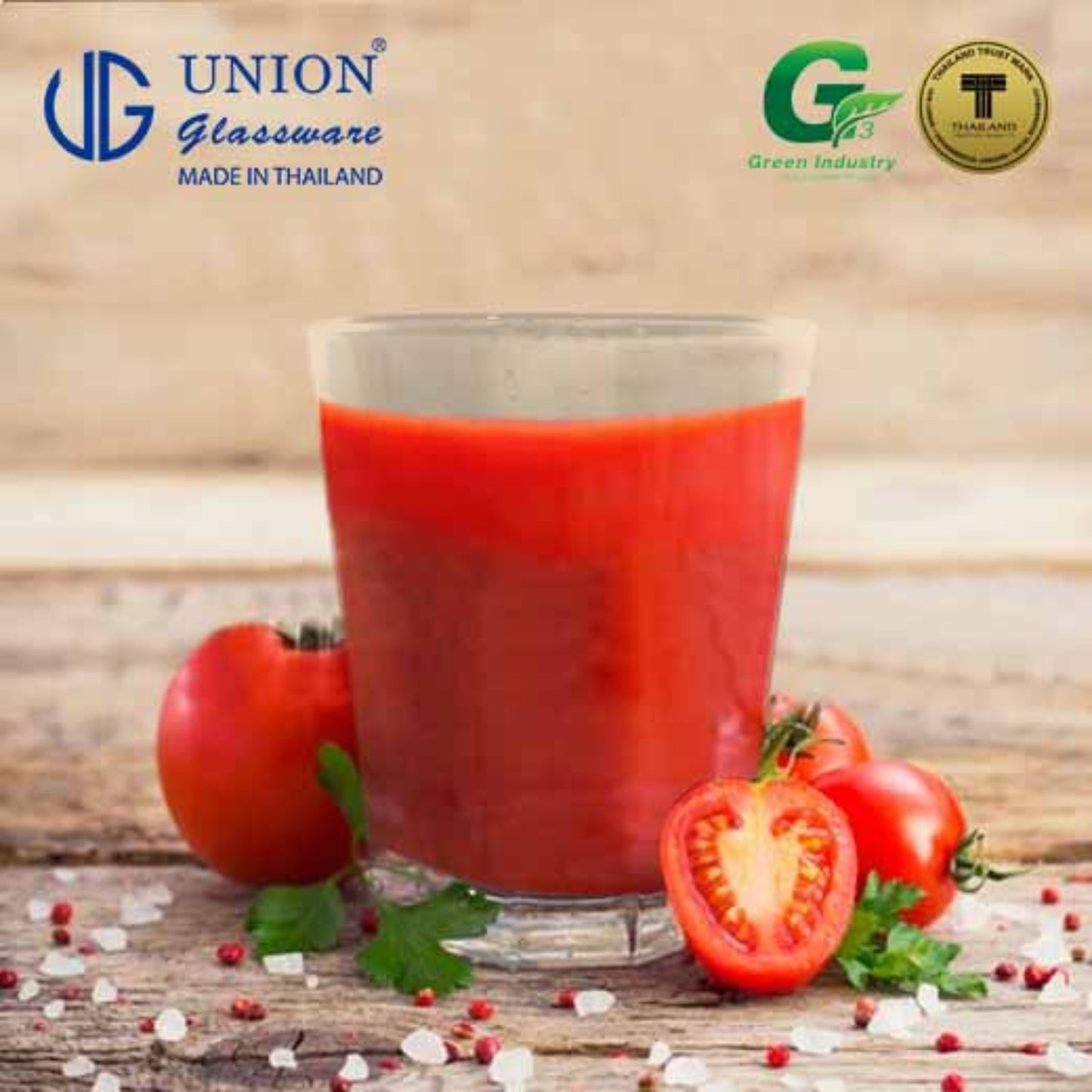 UNION GLASS Thailand Premium Clear Glass Rock Glass 345ml | 12oz Set of 6