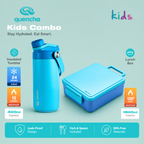Quencha Kids Water Bottle Insulated Tumbler Lunch Box Kids Combo Back to School BPA-Free Leakproof