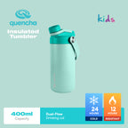Quencha Kids Water Bottle Insulated Tumbler Lunch Box Kids Combo Back to School BPA-Free Leakproof