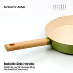 Slique AvoTech Ceramic Cookware Collection Heavy-Duty Non-Stick Frypan Wok Dutch Oven PFOA-Free Induction