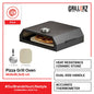 SLIQUE PREMIUM Pizza Grill Oven Ceramic Stone with Accurate Thermometer