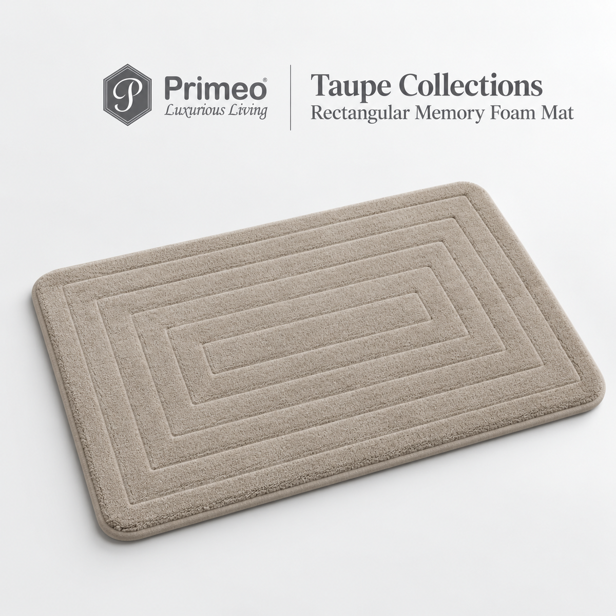 Primeo Non Slip Memory Foam Bath Mat Quick Dry Water Absorbent Toilet Floor Mat Kitchen Doormat Carpet