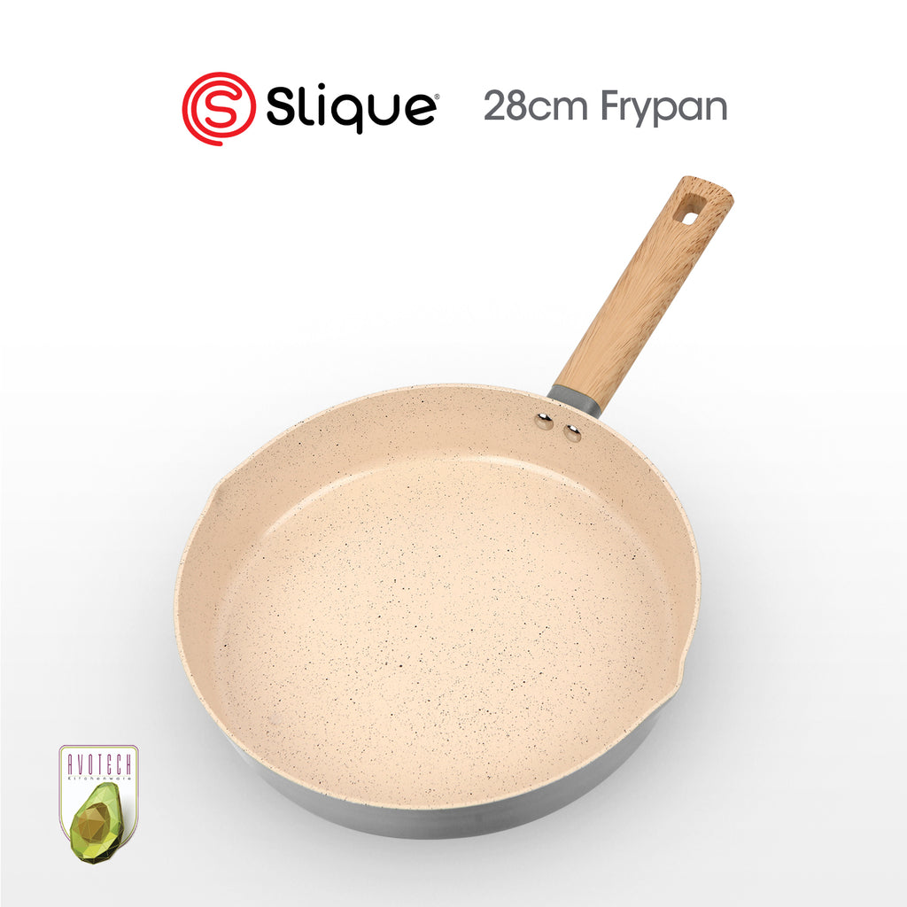 Slique AvoTech Ceramic Cookware Collection Heavy-Duty Non-Stick Frypan Wok Dutch Oven PFOA-Free Induction