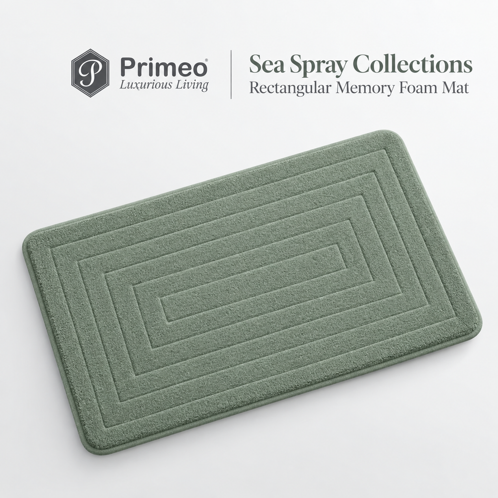 Primeo Non Slip Memory Foam Bath Mat Quick Dry Water Absorbent Toilet Floor Mat Kitchen Doormat Carpet