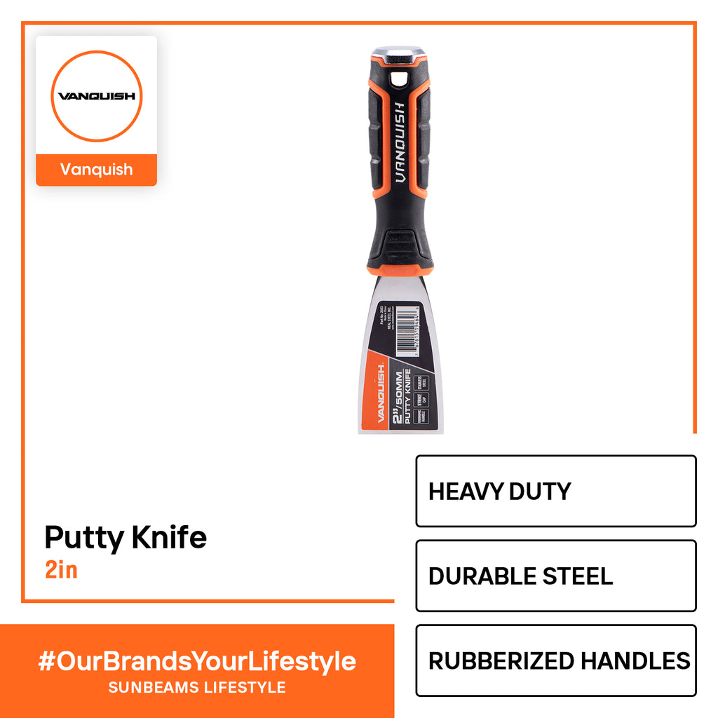 VANQUISH Premium Putty Knife, Flexible Blade 1 1/2inch x 38mm