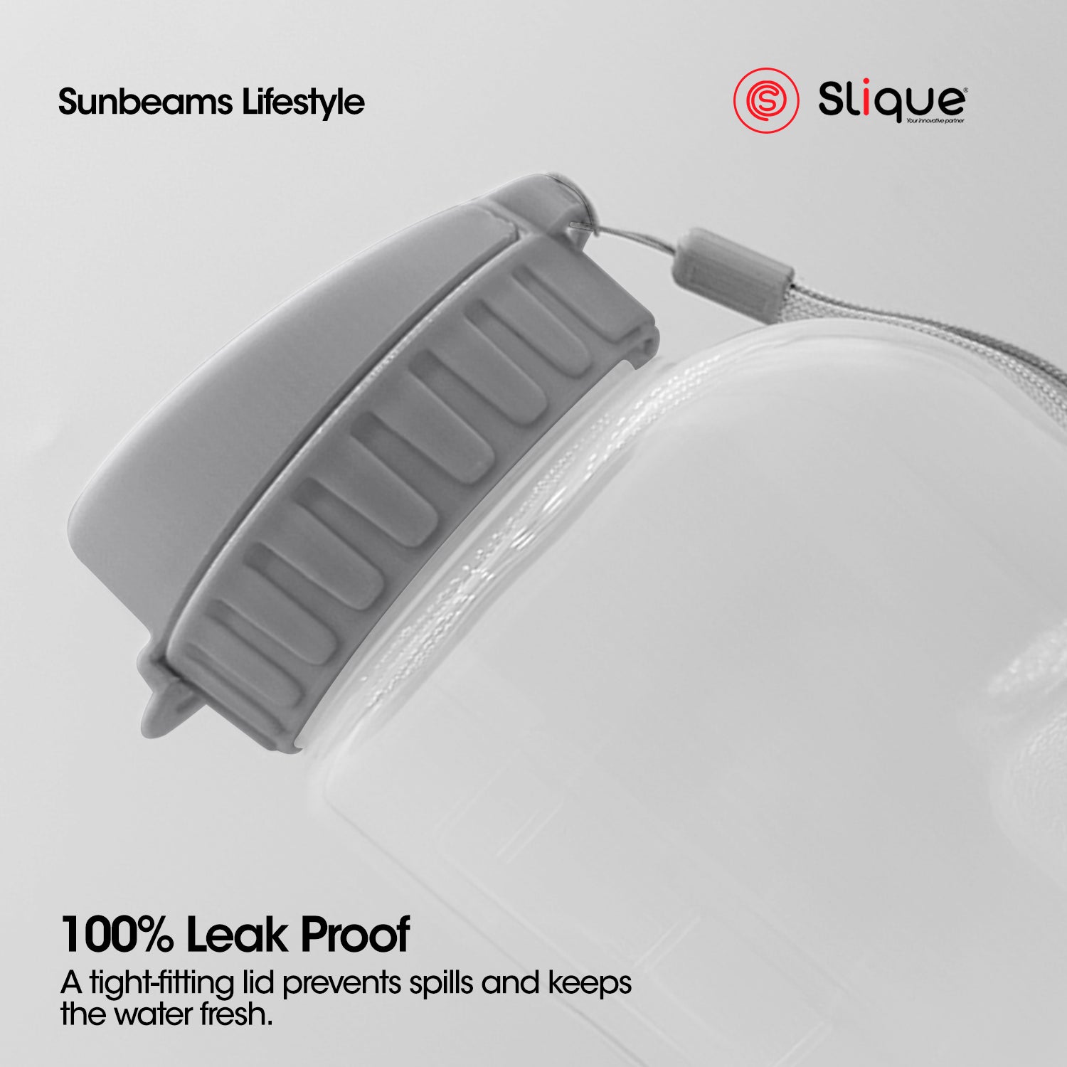 SLIQUE 1600ml Water Pitcher BPA-Free Easy Grip Handle Leak-Proof Lid Cold Beverage Fridge-Ready