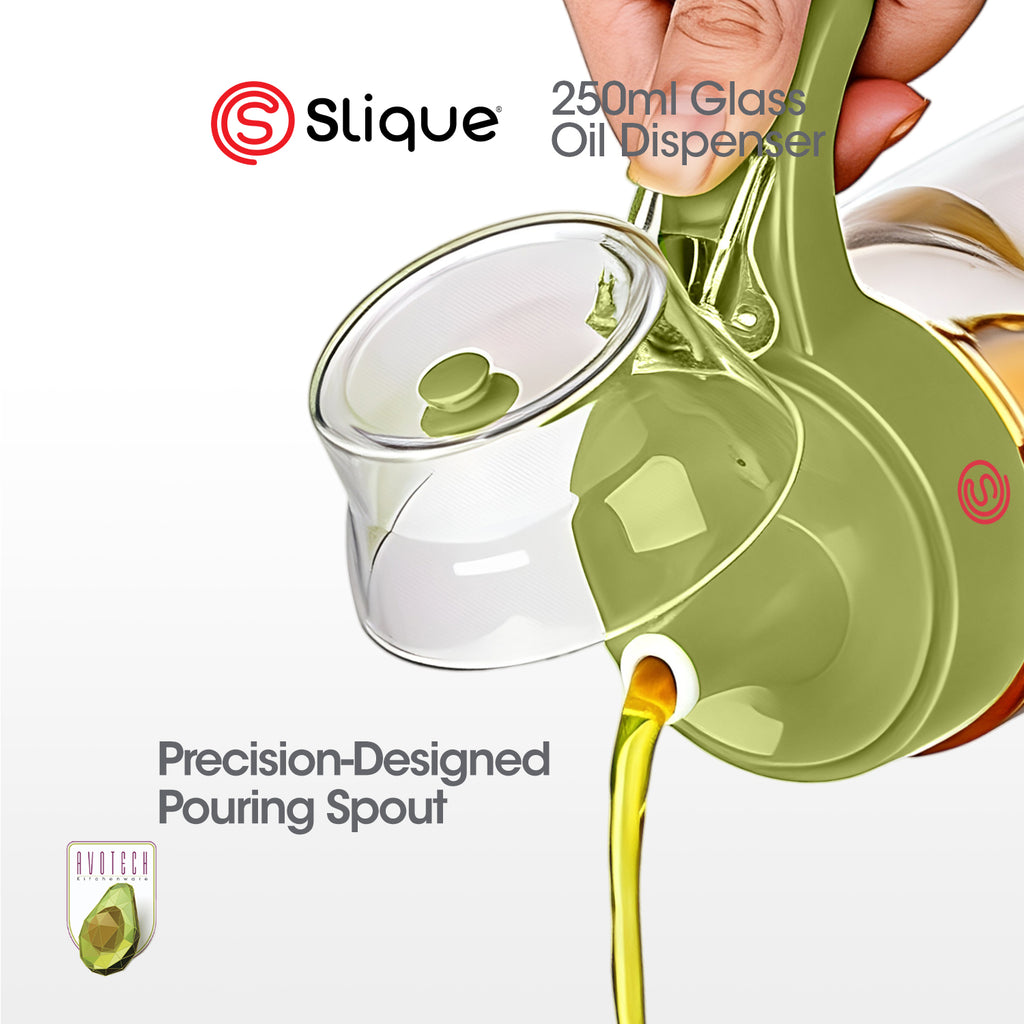 Slique AVOTECH Condiment Set Collection Oil Dispenser Spice Jars Salt & Pepper Set Kitchen Organizer