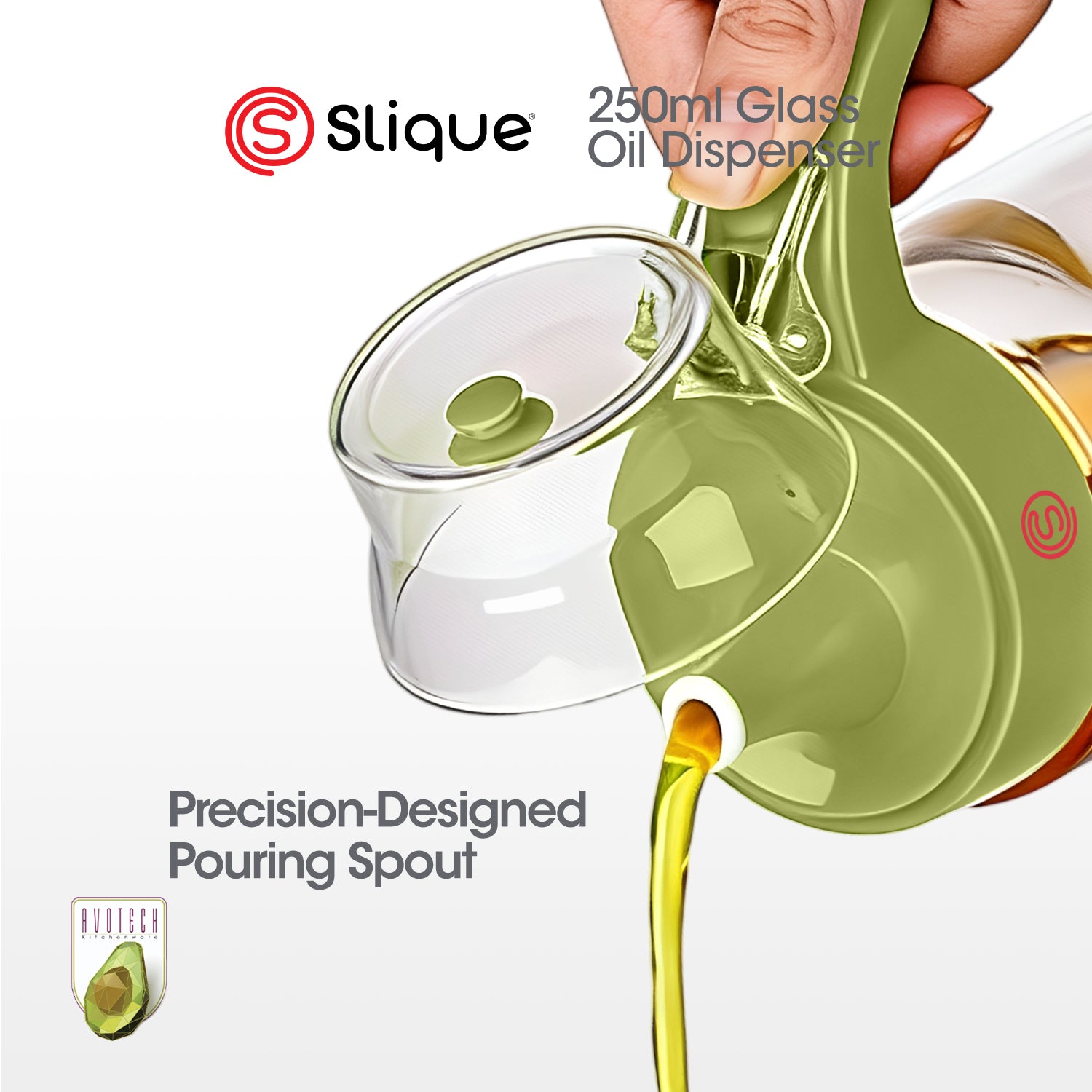 Slique AVOTECH Condiment Set Collection Oil Dispenser Spice Jars Salt & Pepper Set Kitchen Organizer
