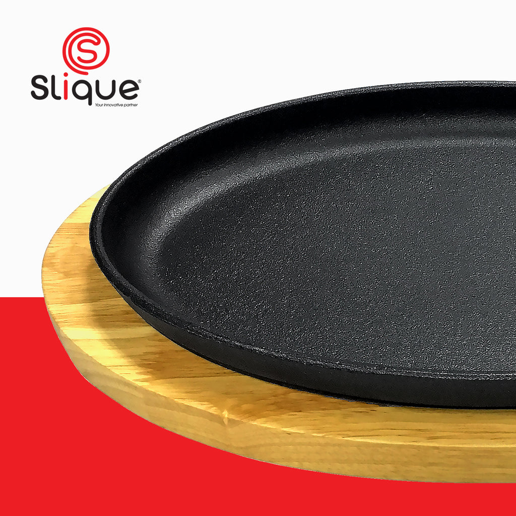 [Official] Slique Cast Iron Sizzling Soup Pot/Casserole & Skillet - Heavy Duty Deep Dish Cookware