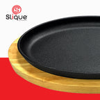 [Official] Slique Cast Iron Sizzling Soup Pot/Casserole & Skillet - Heavy Duty Deep Dish Cookware