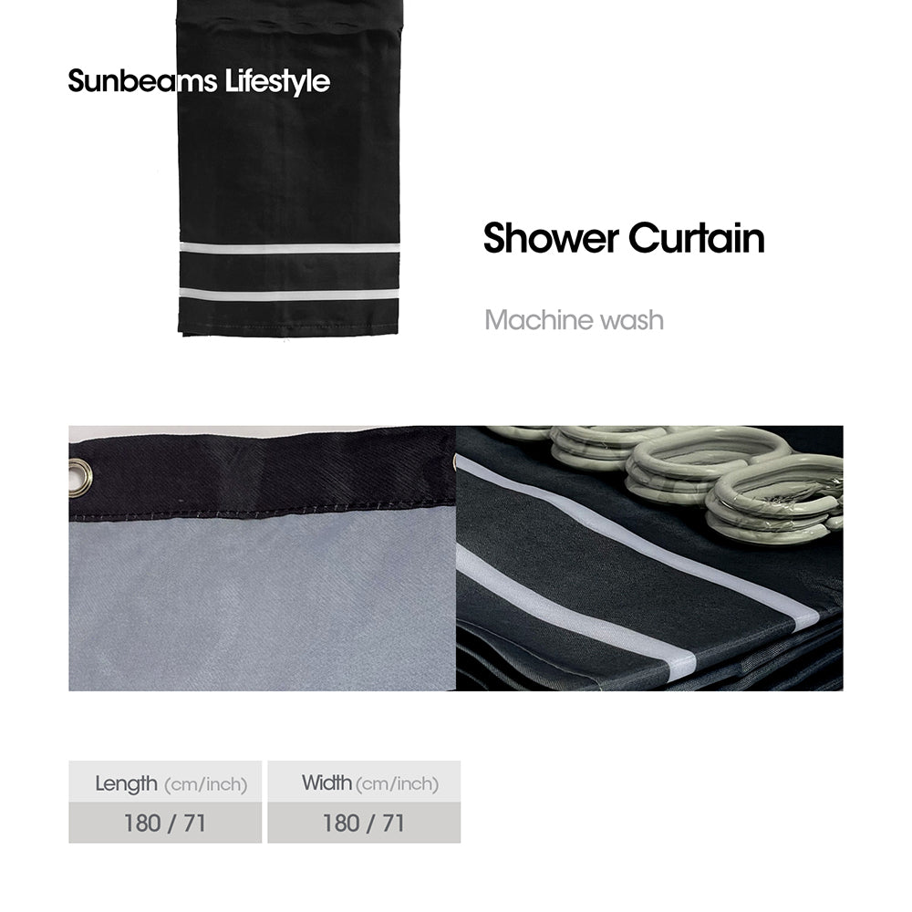 PRIMEO Shower Curtain 180x180 cm 90 GSM