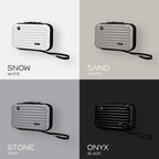 Quencha Double Layer 7-Inch Electronic Storage Bag with Hard Shell Protection for Travel