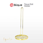 SIGNATURE by Slique Premium Kitchen Rack Metal Trivet | Napkin Holder | Fruit Basket | Utensil Holder | Tissue Roll Holder | Mug Rack | Pastry Stand - Gold Electroplate