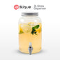 SLIQUE Glass Dispenser 3L Soda lime Metal Dual Rack