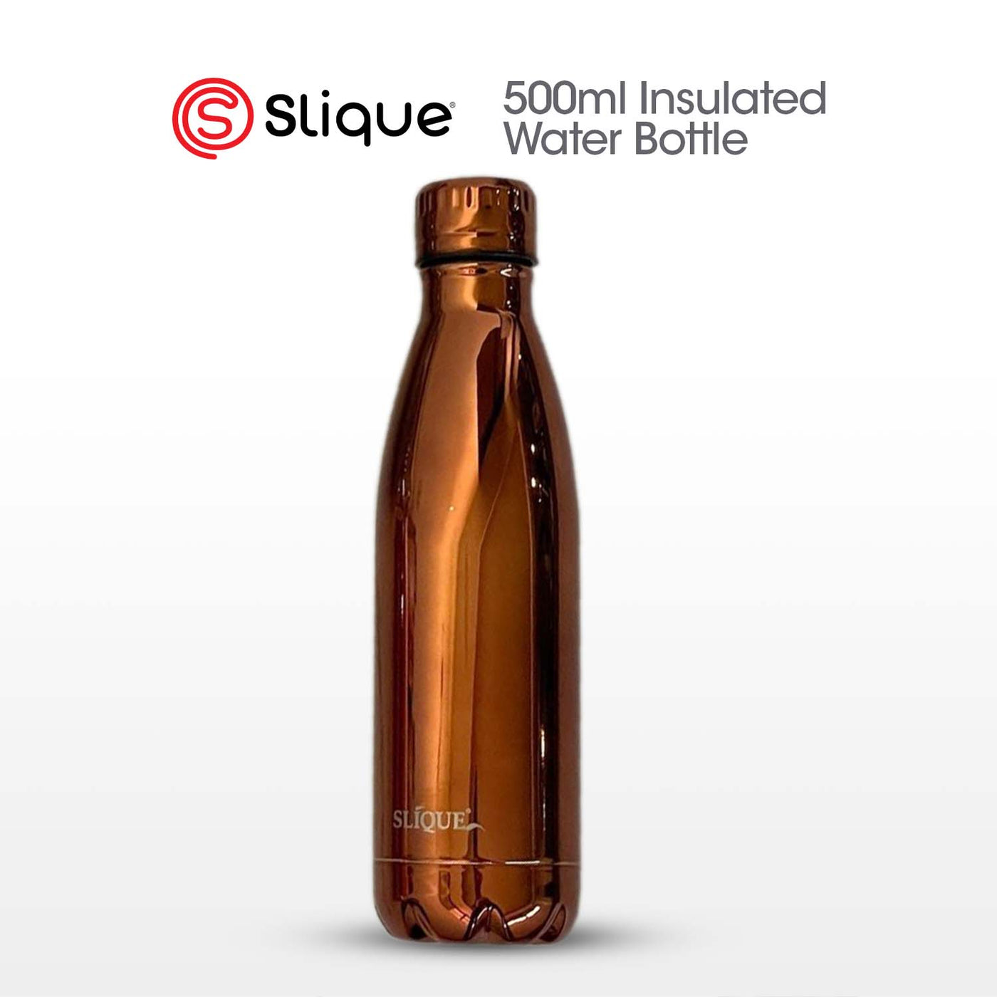 SLIQUE Stainless Steel UV Finish Insulated Water Bottle 500ml (Copper)