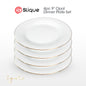 Signature by SLIQUE Opal Dinnerware sets | dinner plate | dessert plate | deep plate | dinner bowl - Extra Strong | Chip resistant | Outsanding whiteness