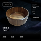 CRYSALIS PREMIUM Salad Bowl Rice Dessert Bowl Acacia Wood