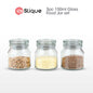 SLIQUE Glass Jar w/ Glass Lid | Ceramic Lid | Aluminum Lid [Set of 3]