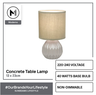 MODERNO Premium Ceramic Table Lamp Contemporary Design