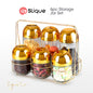 SIGNATURE by Slique Premium Kitchen Rack Metal Trivet | Napkin Holder | Fruit Basket | Utensil Holder | Tissue Roll Holder | Mug Rack | Pastry Stand - Gold Electroplate