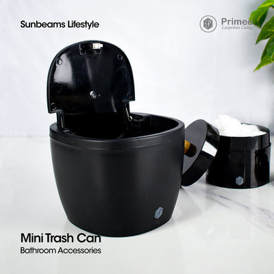 PRIMEO Premium Mini Waste Bin16.6x15.8x12.3cm Modern Italian Design Amazing Gift Idea For Any Occasion!