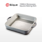 SLIQUE Marble Glass Baking Dish Oval | Round | Rectangle | Square | Small & Large Serving Dish