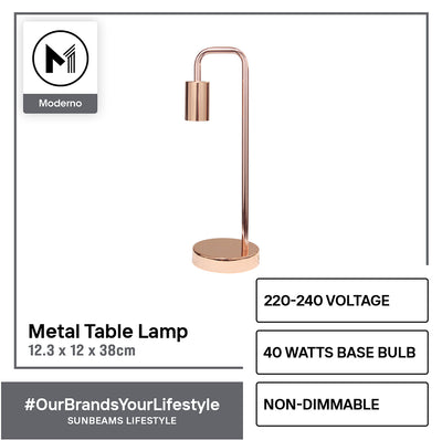 MODERNO Premium Industrial Design Metal Table Lamp