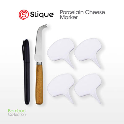 SLIQUE Porcelain Cheese Marker [Set of 6]