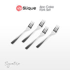 SLIQUE Cutlery Set Stainless Steel Spoon | Fork | Tea Spoon | Knife | Ice Server | Ladle | Serving Spoon & Fork | Salad & Cake Server | Cake Fork | Ice Server