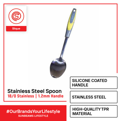 SLIQUE Cooking Utensils Skimmer Ladle Turner Slotted Pasta Spoon Serving Spoon Kitchen Tools Essentials