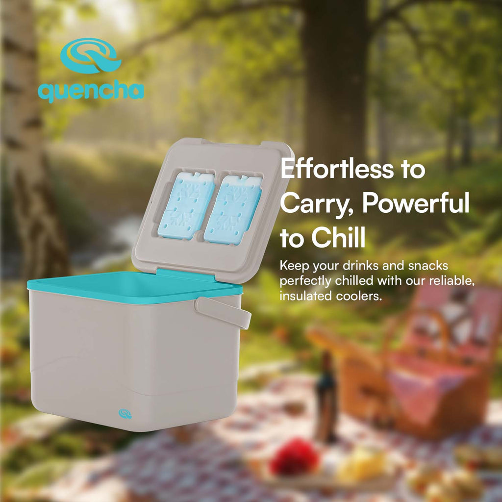 Quencha Insulated Cooler Box 12L & 24L Portable Ice Cooler for Picnic Camping Travel