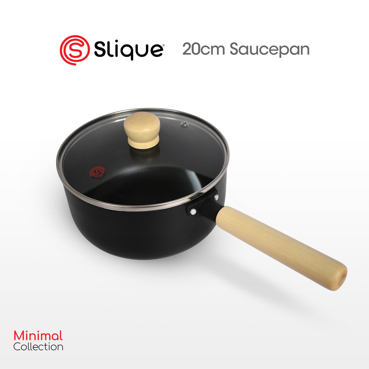 SLIQUE Premium Sauce Pan 18cm/20cm Minimal Collection