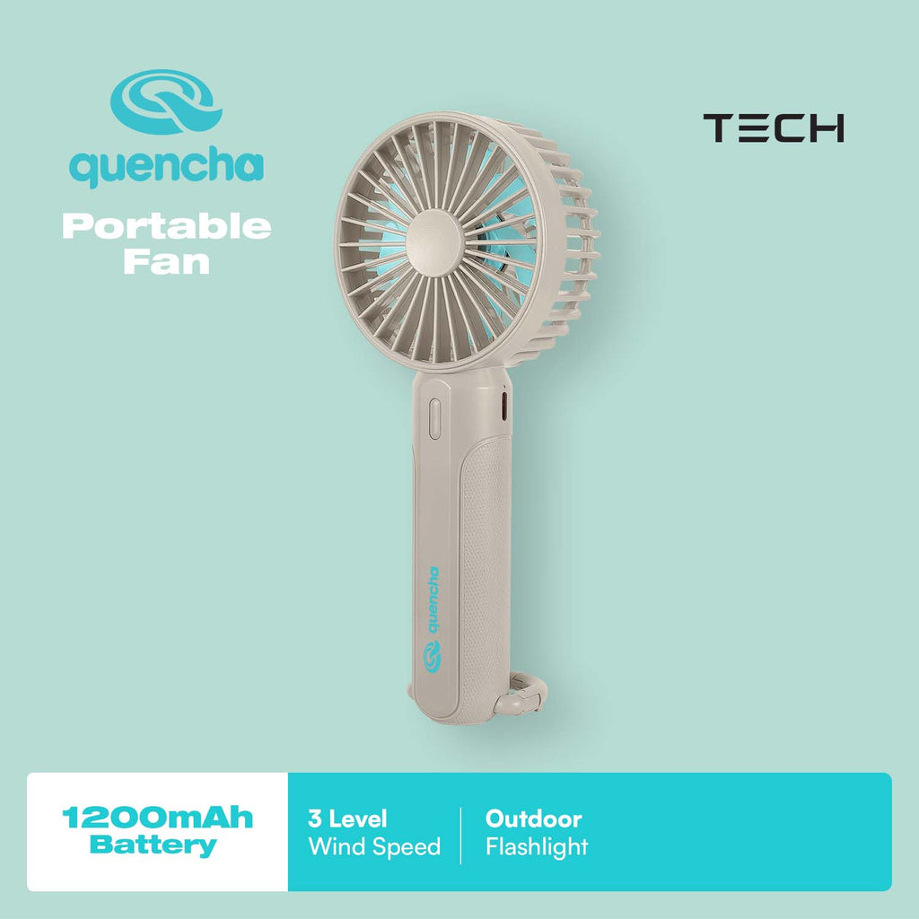 Quencha Portable Mini Fan 1200mAh High Speed Handheld Fan