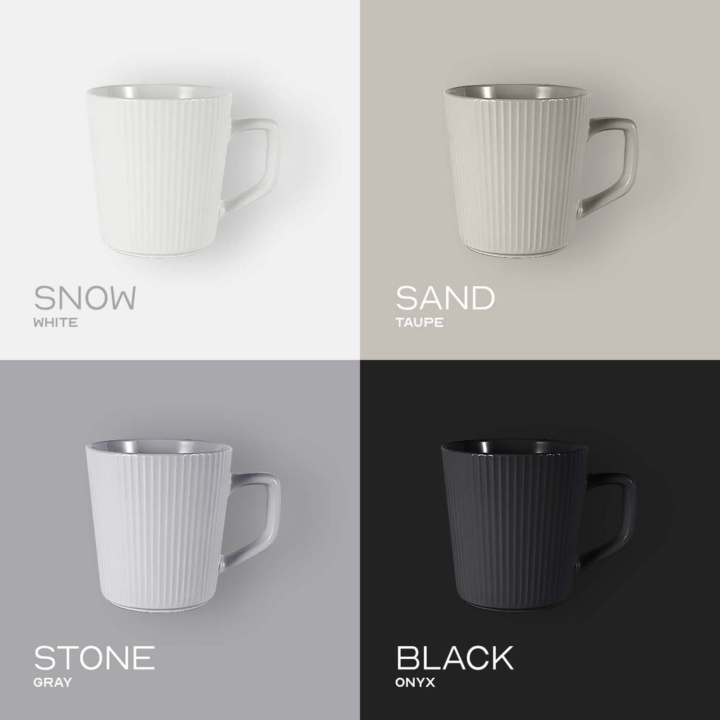 Quencha 325ml Chip Resistant Coffee Mug Porcelain Coffee Cup