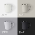 Quencha 325ml Chip Resistant Coffee Mug Porcelain Coffee Cup