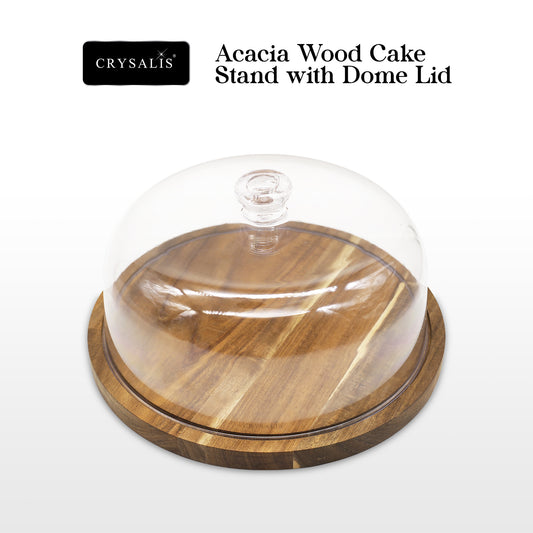 CRYSALIS Acacia Wooden Cake Stand