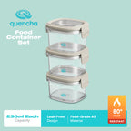 Quencha 230ml food storage container set
