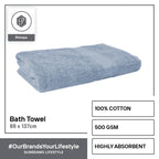 INFINITE by PRIMEO 100% Cotton Bath Towel Ring Spun 500gsm