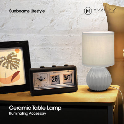 MODERNO Premium Ceramic Table Lamp Contemporary Design