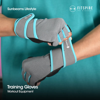 FITSPIRE Training Gloves Microfiber Exercise| Fitness| Home Gym| Workout Equipment| Yoga Amazing Gift Idea For Any Occasion!