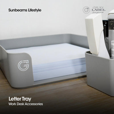 Gray Label Premium Letter Tray Organizer High Impact Polystyrene Plastic