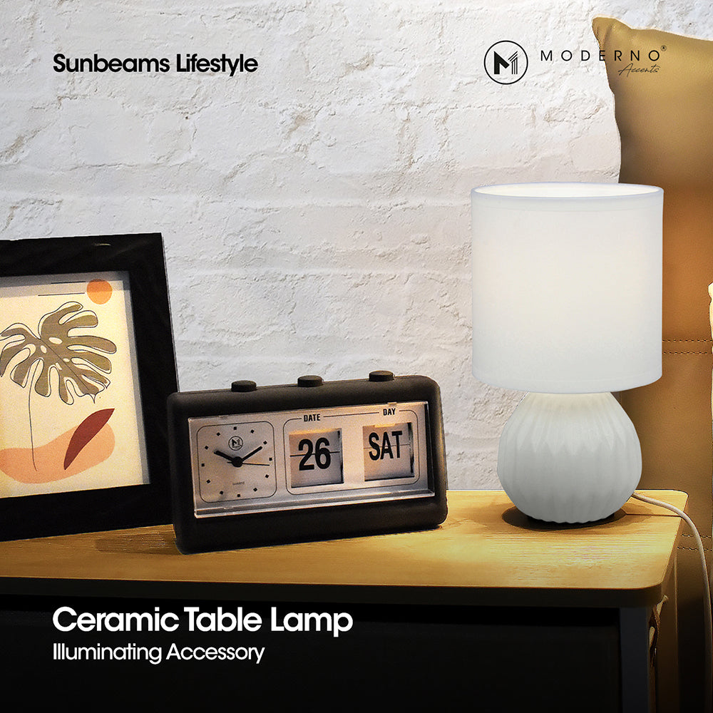 MODERNO Premium Ceramic Table Lamp Contemporary Design