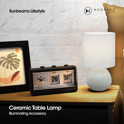MODERNO Premium Ceramic Table Lamp Contemporary Design