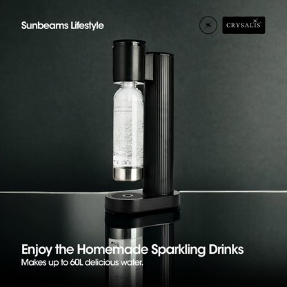 CRYSALIS Soda Maker Streaming Machine Set Carbonating Bottle - 1L | 33.8oz.